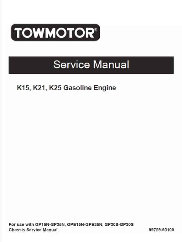 CAT GP20S, GP25S, GP30S Forklift Lift Truck Service Manual