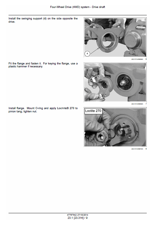 New Holland LM5020, LM5030 Tier 3 Telescopic Handler Service Manual Workshop Guide