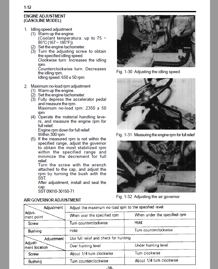 Toyota FGC33, FGC35, FDG40, FGC45 Forklift Repair Service Manual