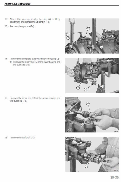 Massey Ferguson 3425S, 3435S, 3445S, 3455S Tractor Service Manual Workshop Guide
