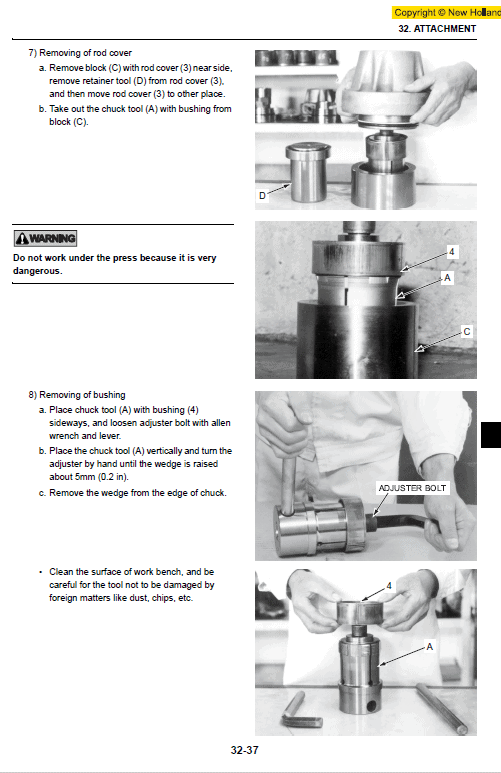 New Holland E235BSR Excavator Service Manual Workshop Guide