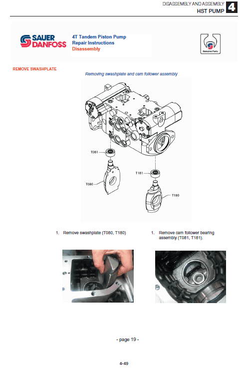 Takeuchi TL240 Loader Service Manual Workshop Guide
