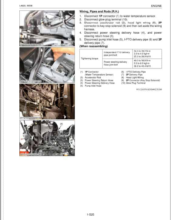 Kubota L4600 Tractor Workshop Repair Manual
