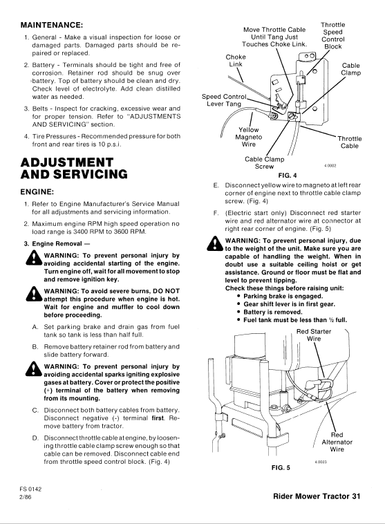 Ford R8, R11 Riding Mower Tractor Service Manual Workshop Guide