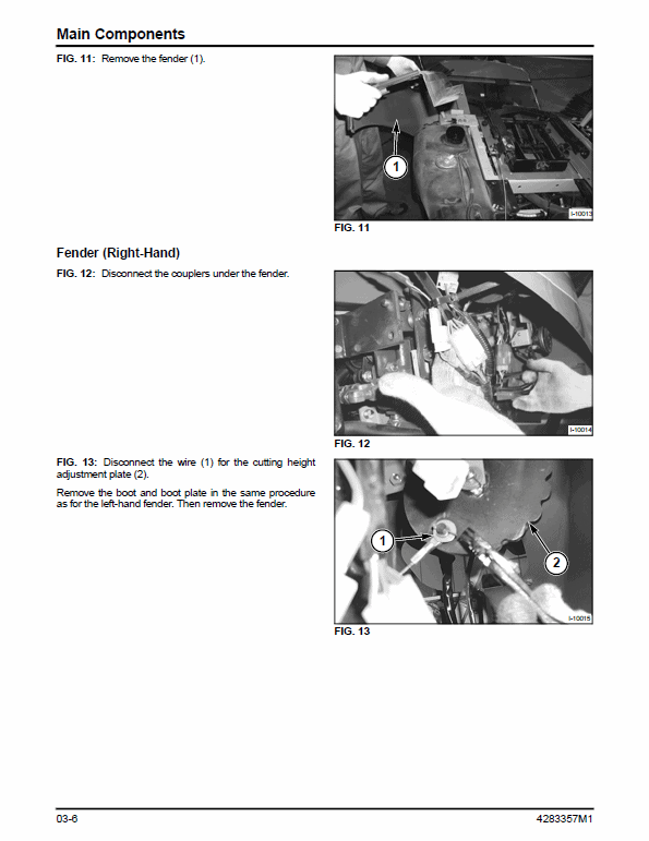 Massey Ferguson Z29, Z33 Mower Service Manual Workshop Guide