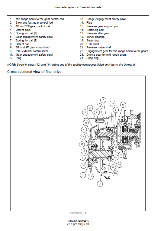 New Holland TD95D HC Tractor Service Manual Workshop Guide