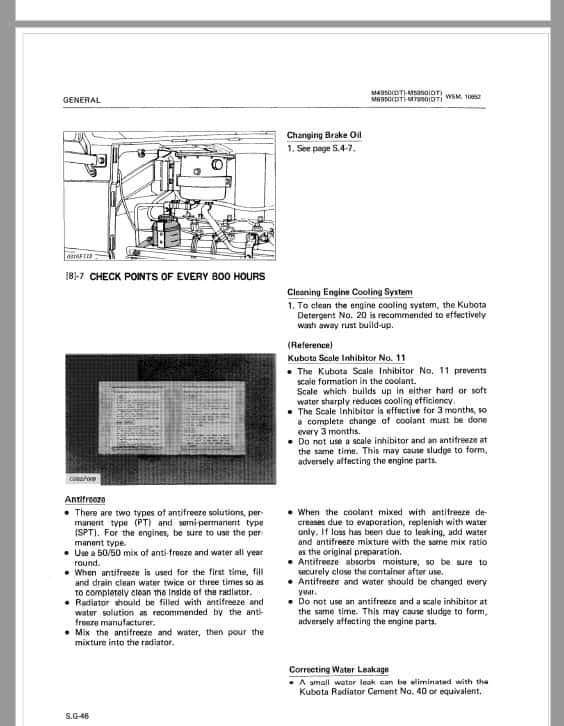 Kubota M4950, M5950, M6950, M7950 Tractor Workshop Service Repair Manual