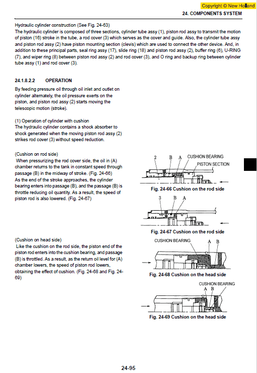 New Holland E70BSR Midi Excavator Service Manual Workshop Guide