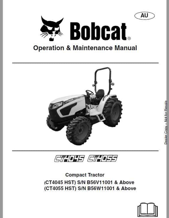 Bobcat CT4045, CT4050, CT4055 Compact Tractor Service Repair Manual