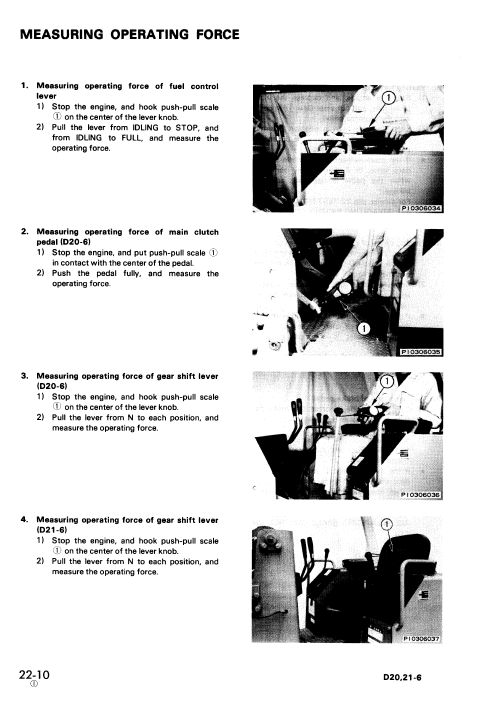 Komatsu D21A-6, D21P-6, D21P-6A, D21P-6B Dozer Service Manual Workshop Guide