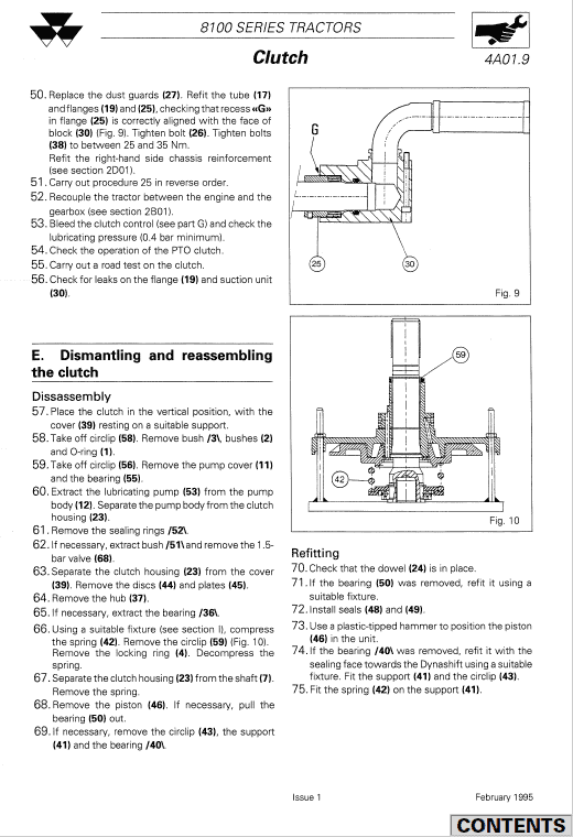 Massey Ferguson 8140, 8150, 8160 Tractor Service Manual Workshop Guide