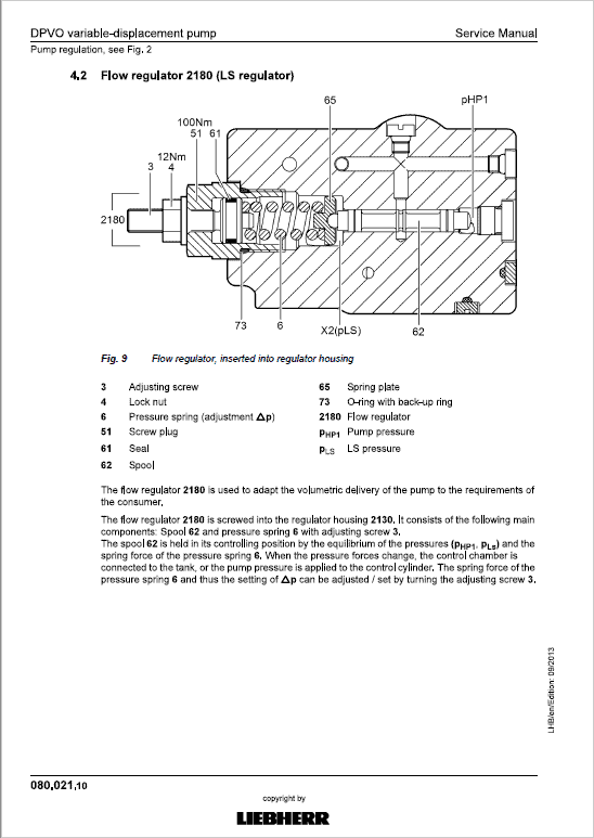 Liebherr A910, A912, A914, A918 Tier 4F Compact Excavator Service Manual