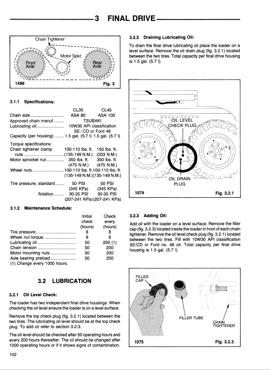 Ford CL-35, CL-45 Compact Loader Service Manual Workshop Guide