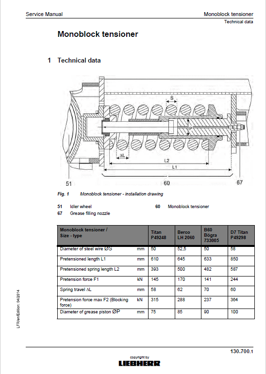 Liebherr R914 Compact, R920 Tier 4F Compact Excavator Service Manual
