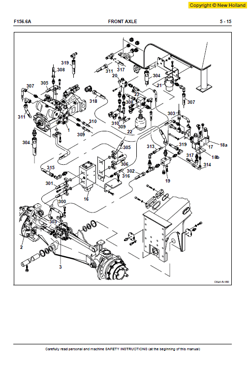 New Holland F156.6 and F156.6A Grader Service Manual Workshop Guide