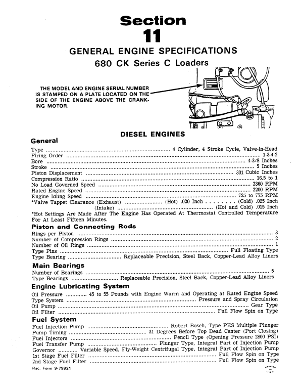 Case 680CK Loader Service Manual Workshop Guide