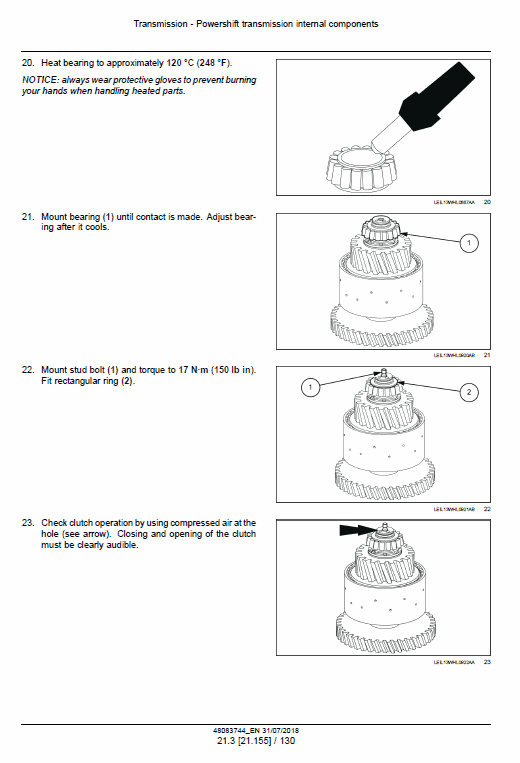 New Holland W130D, W170D Tier 2 Wheel Loader Service Manual Workshop Guide