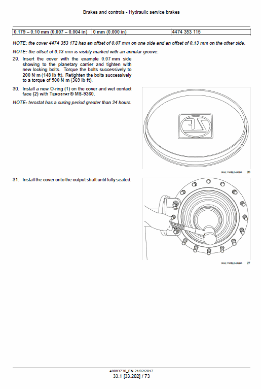 New Holland W130D, W170D Tier 4B Wheel Loader Service Manual Workshop Guide