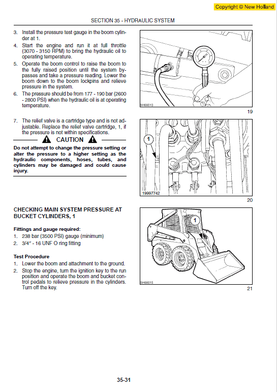 New Holland L175 SkidSteer Service Manual Workshop Guide