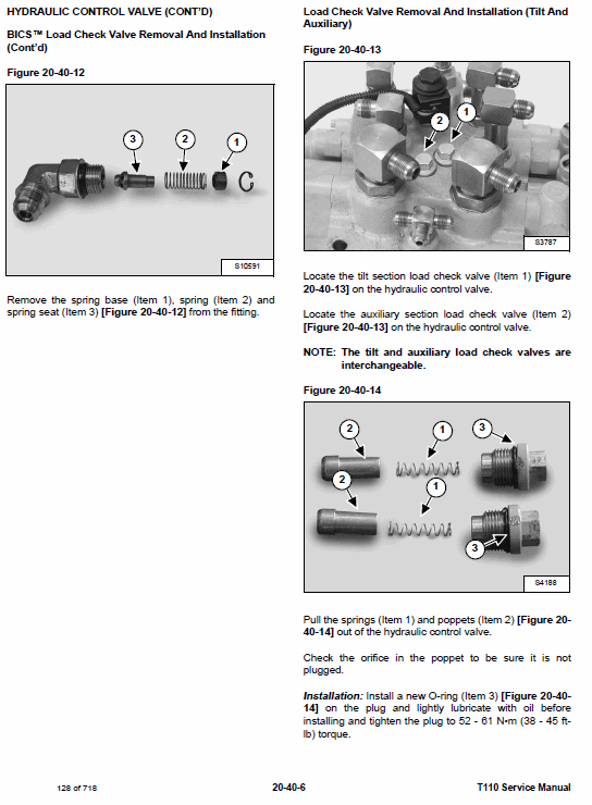 Bobcat T110 Compact Loader Service Manual Workshop Guide