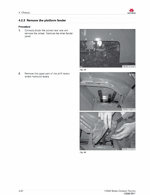 Massey Ferguson 1735M, 1740M, 1750M, 1755M, 1760M Tractor Manual Workshop Guide