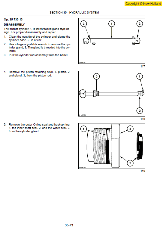 New Holland LS140 and LS150 SkidSteer Service Manual Workshop Guide