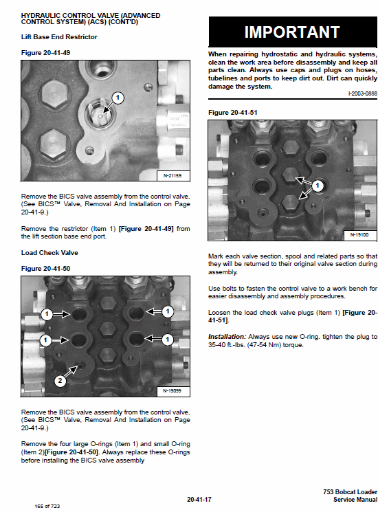 Bobcat 753 G-Series Skid-Steer Loader Service Manual Workshop Guide