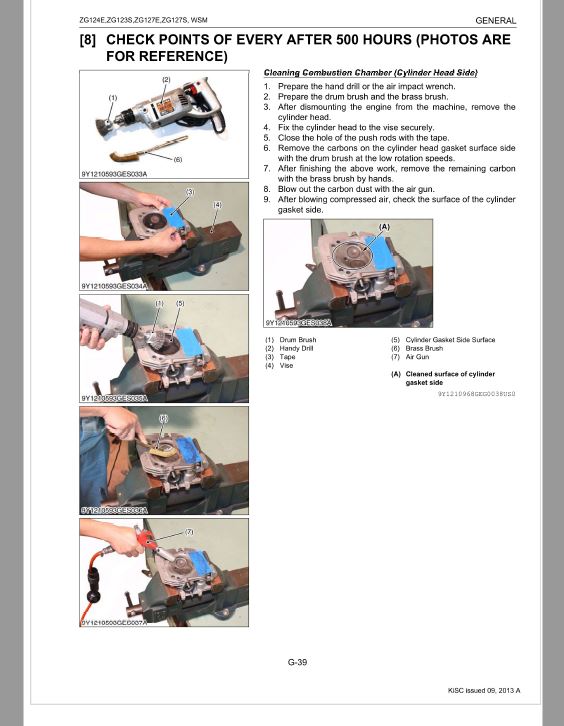Kubota ZG124E, ZG123S, ZG127E, ZG127S Mower Workshop Repair Manual