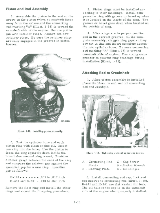 Cub Cadet 72, 104, 105, 124 and 125 Tractor Manual Workshop Guide