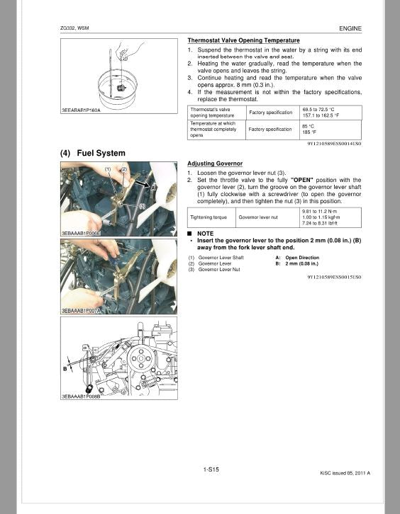 Kubota ZG332 Zero Turn Mower Workshop Repair Manual