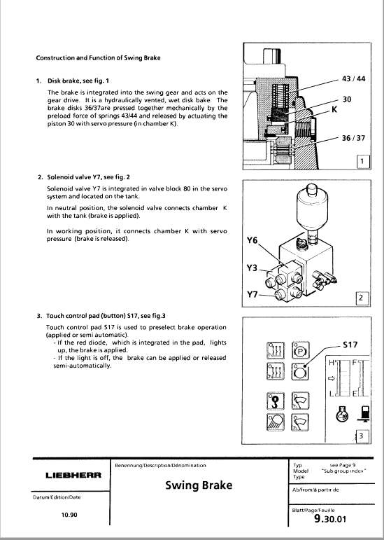 Liebherr ER900, ER902, ER912, ER922, ER932, ER942 Excavator Service Manual