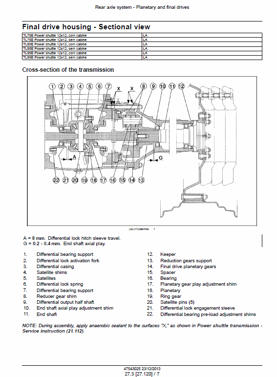 New Holland TL60E, T75E, TL85E, TL95E Tractor Service Manual Workshop Guide