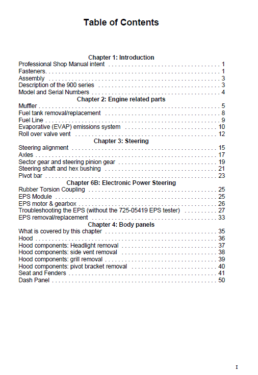 Cub Cadet LTX Series Tractors Service Manual Workshop Guide