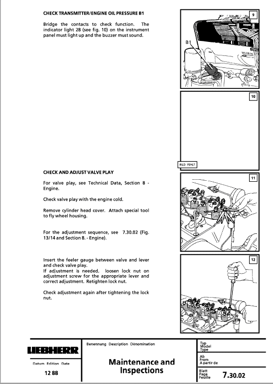 Liebherr L506, L508, L510 Wheel Loader Service Manual