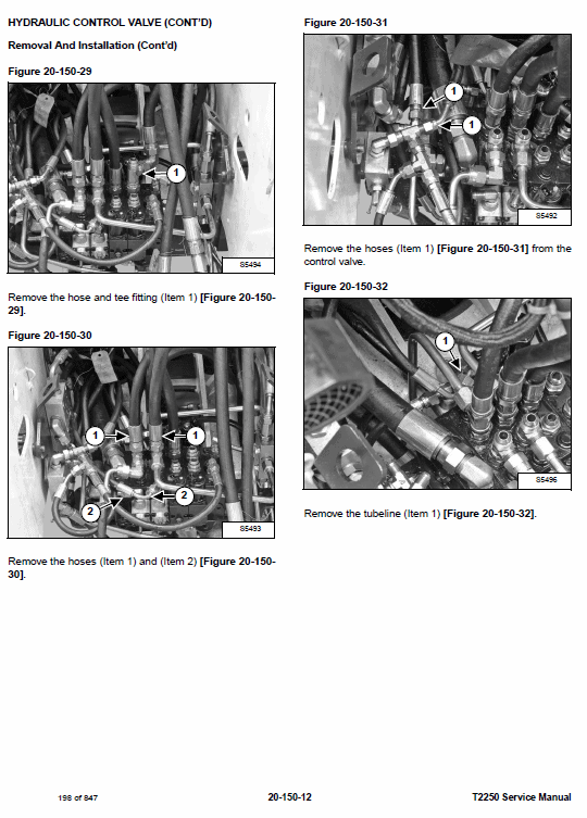 Bobcat T2250 Telescopic Handler Service Repair Manual Workshop Guide