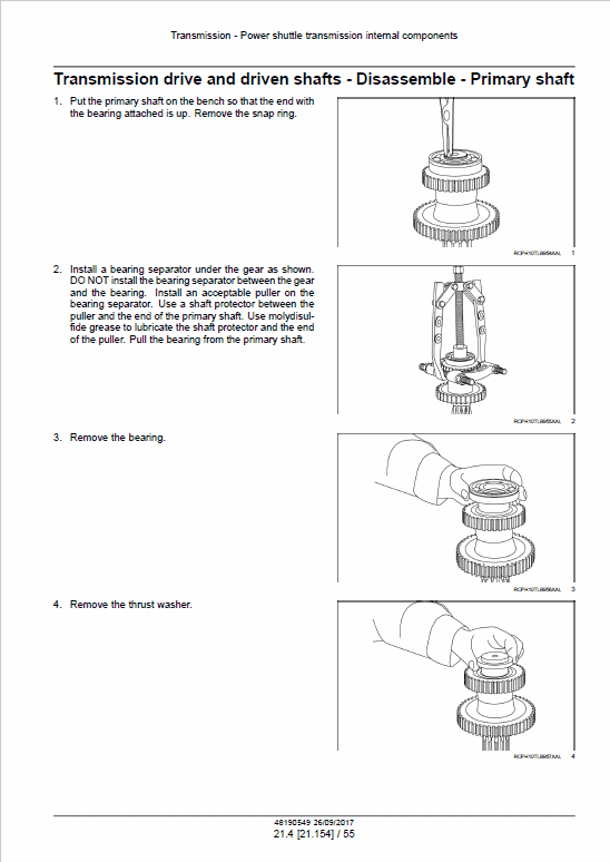 Case 851 EX Backhoe Loader Service Manual Workshop Guide