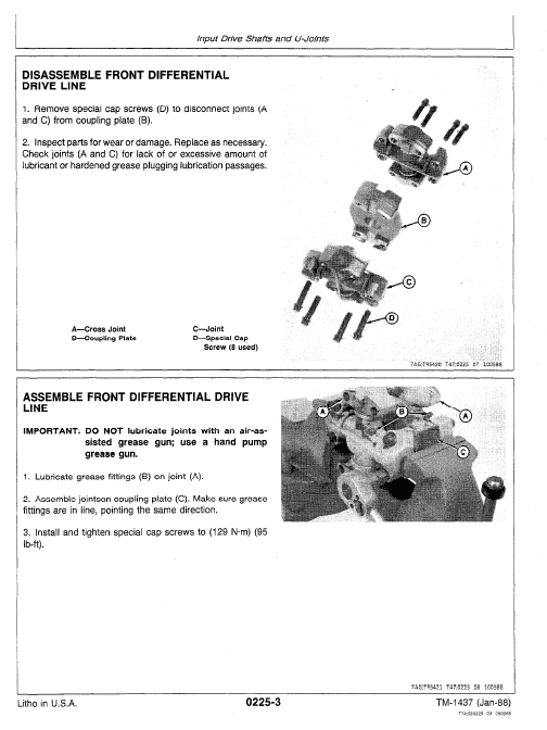 John Deere 340D, 440D, 448D Skidder Repair Technical Manual Workshop Guide