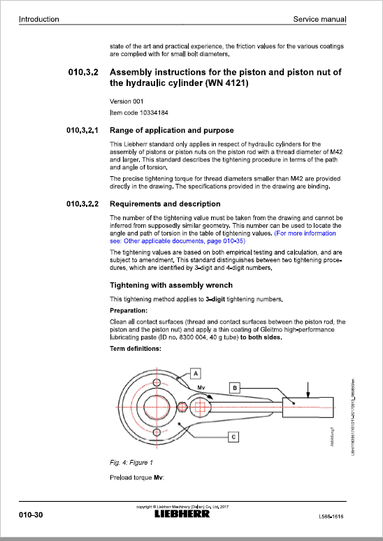 Liebherr L566 Type 1616 Wheel Loader Service Manual