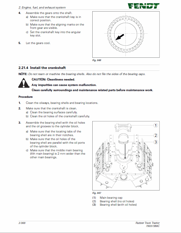Fendt 1149MT, 1154MT, 1159MT, 1165MT Tractor Service Manual Workshop Guide