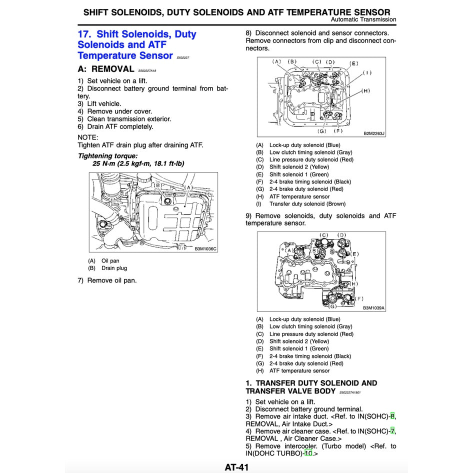 SUBARU FORESTER SF 1997-2001 Full Manual Set – Repair & Maintenance Manual