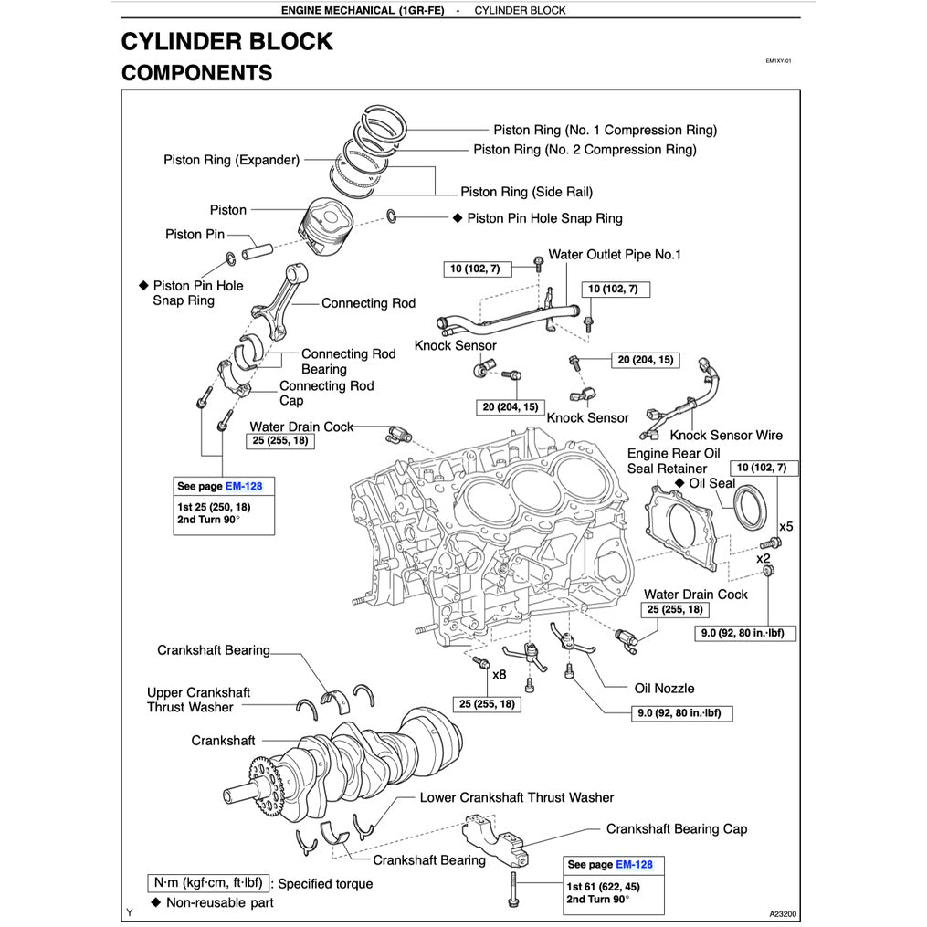 TOYOTA ENGINE 1GR-FE VVT-I Full Manual Set – SERVICE REPAIR WORKSHOP MANUAL