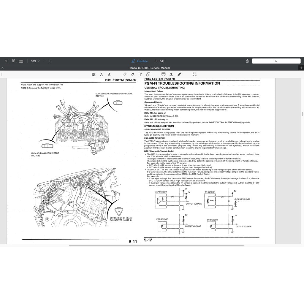 HONDA CB1000R SC60 2009-2017 Full Manual Set – Repair & Maintenance Manual and User Handbook / CB 1000 R