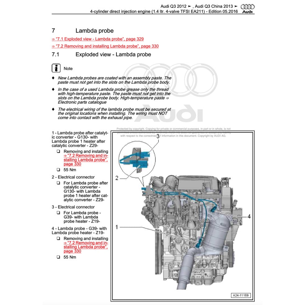 AUDI Q3 8U 2011-2018 Full Manual Set – Repair & Maintenance Manual
