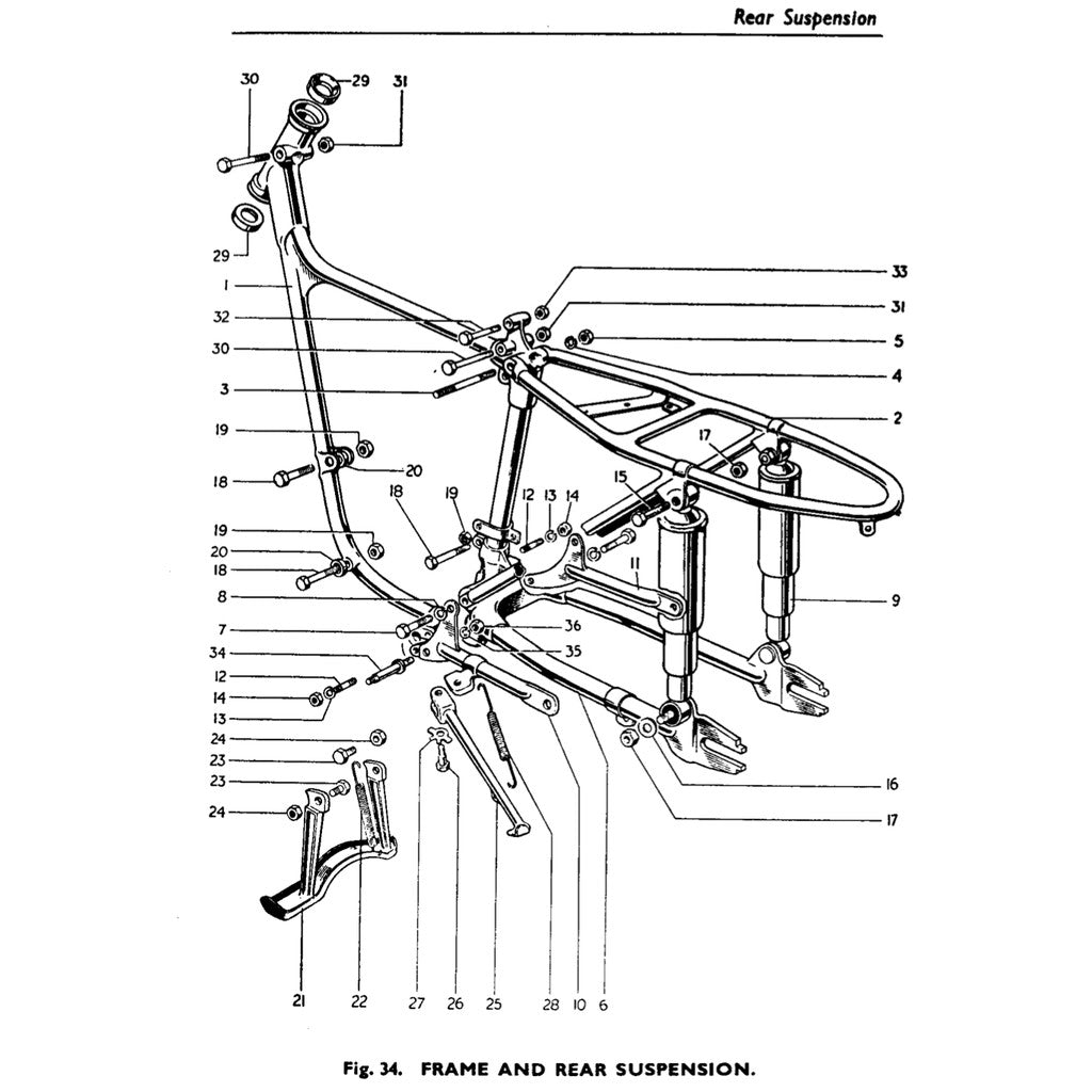 TRIUMPH TIGER CUB T15-T20S WORKSHOP INSTRUCTIONS MANUAL and Parts Book