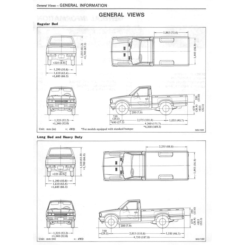 DATSUN PICKUP 720 1980-1986 Full Manual Set – Repair & Maintenance Manual