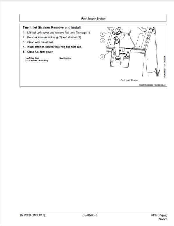 John Deere 643K Wheeled Feller Buncher Repair Technical Manual Workshop Guide