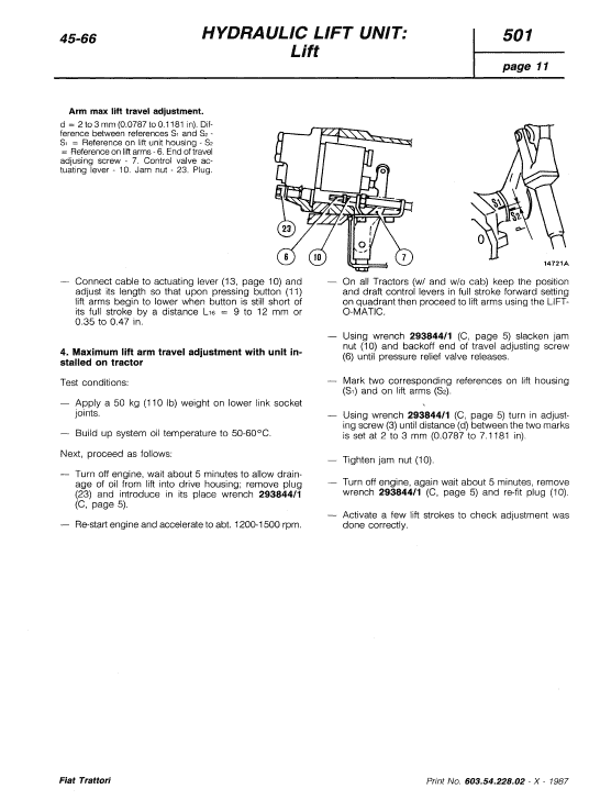 Fiat 55-66, 60-66, 65-66, 70-66, 80-66 Tractor Service Manual Workshop Guide
