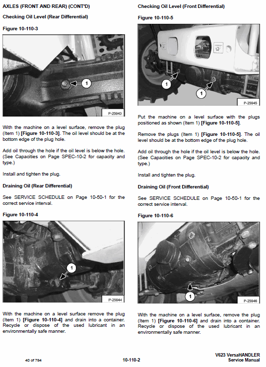 Bobcat V623 VersaHANDLER Telescopic Service Manual Workshop Guide