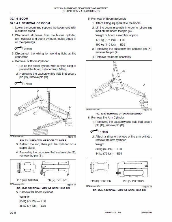 New Holland E30, E35 Compact Excavator Service Manual Workshop Guide