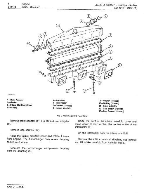 John Deere 740A Skidder Repair Technical Manual (TM1213) Workshop Guide